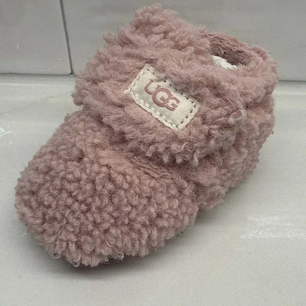 UGG Bixbee Baby & Toddler Pink Booties Size 0/1, 0-6 in, Fast Shipping 11210451